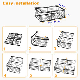 NADAMOO durable freezer basket assembly supports bulk shopping.