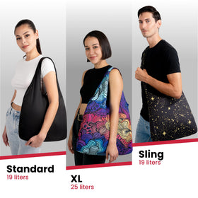 Nanobag Sling pfc-free fabric is easy to clean for everyday reuse.