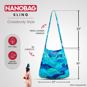 Nanobag Sling unfolds in seconds for quick errands.