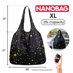 Nanobag Ultralight XL supports up to 66 pounds for groceries and gear.