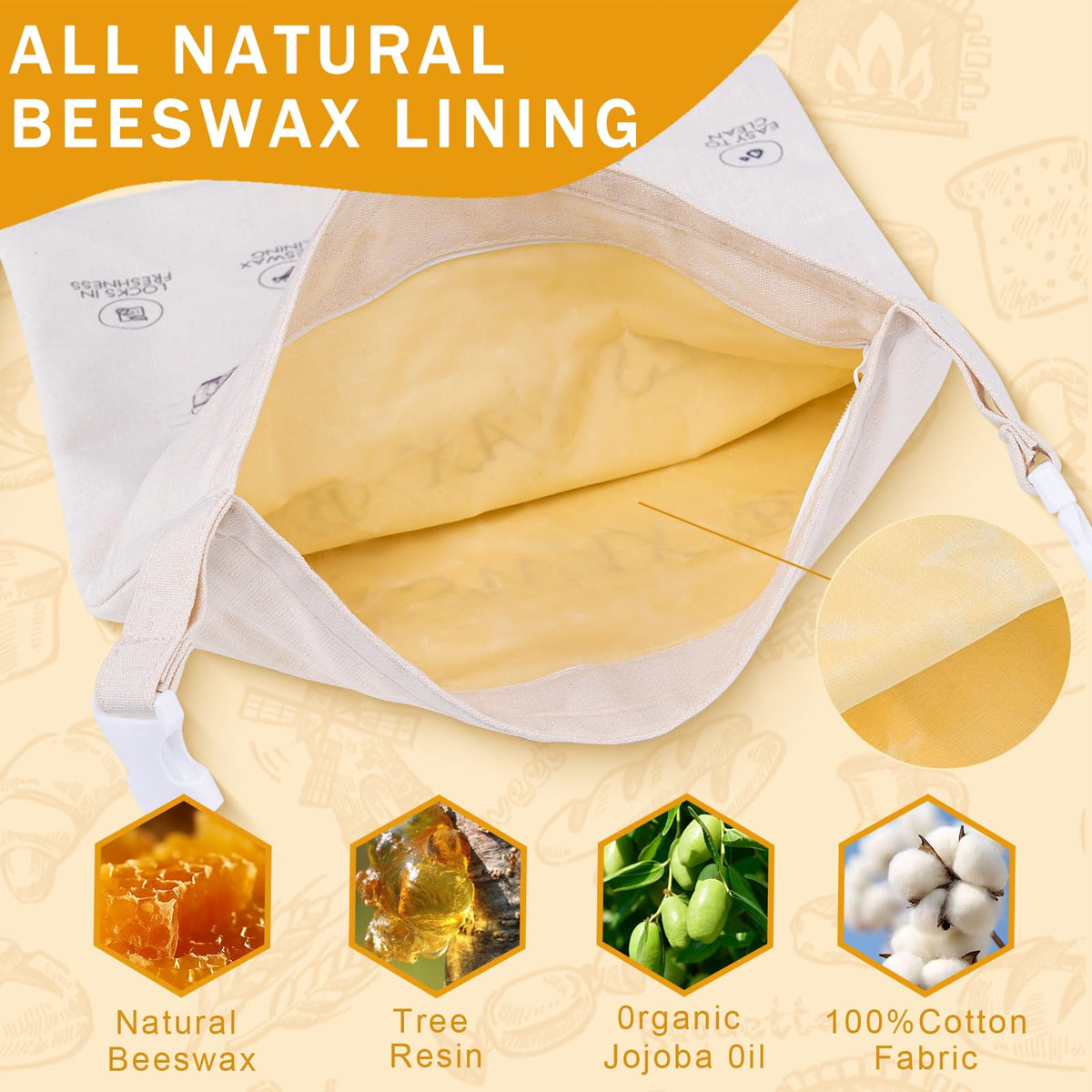 NANYI bread bag shown freezer-ready storage preserving loaf moisture