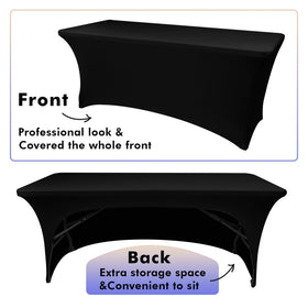 Nasitos professional trade-show table cover creates a polished display.