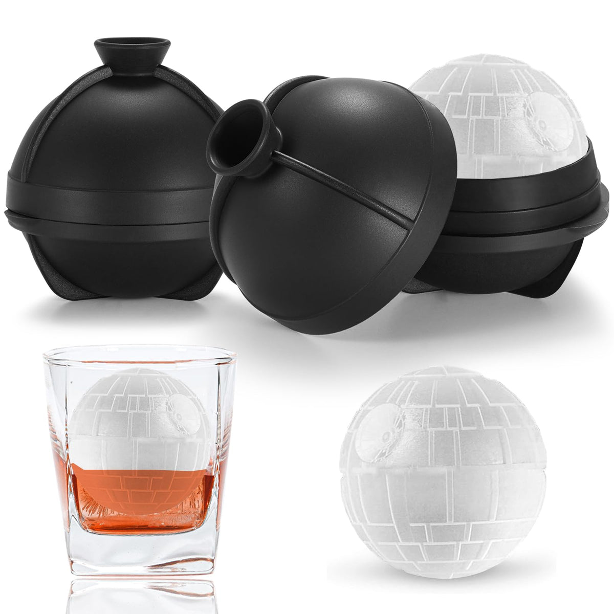 Nax Caki 3D Death Ball ice cube mold for dramatic, slow-melting cocktails.