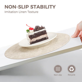 NCUE heat resistant placemats shield surfaces during hot dishes.