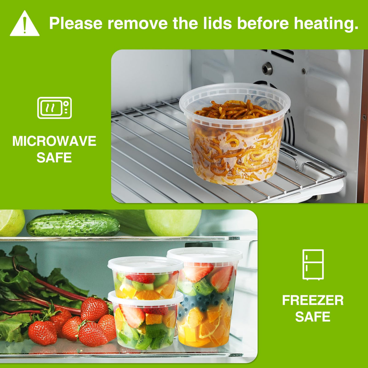 NEEBAKE matte-clear to-go containers showcase contents with style