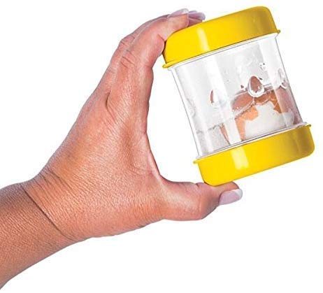 Close-up of NEGG yellow top cap showing easy operation.