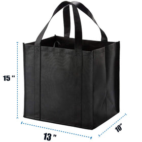 NERUB heavy-duty shopping totes with thick bottom ideal for heavy loads.