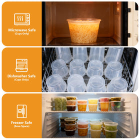 NESCCI 16oz container safe for microwave reheating leftovers