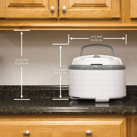 NESCO FD-75A accessories include fruit roll sheets and screens for diverse foods.