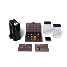 Nespresso Vertuo adjustable drip tray accommodates tall mugs and cups.