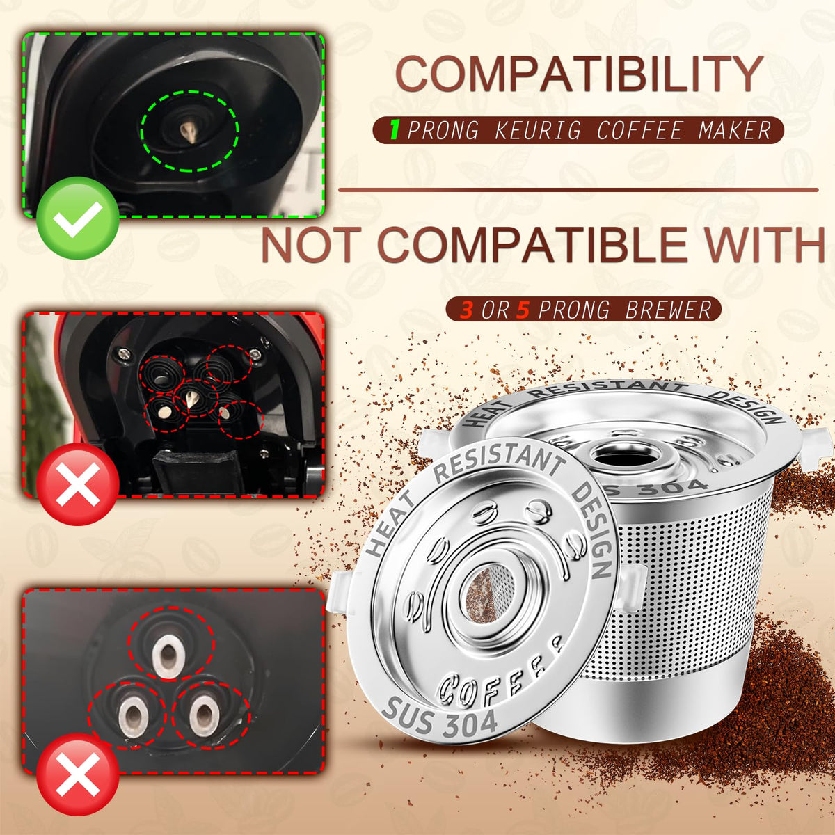 NESSUS K-Cup with heat-resistant handles ensuring safe handling.