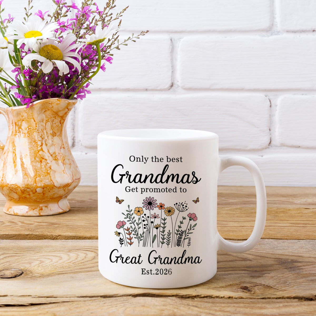 Nestura Great Grandma mug celebrates a new generation and keepsake.