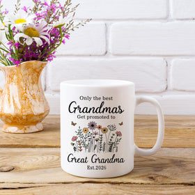 Nestura Great Grandma mug celebrates a new generation and keepsake.