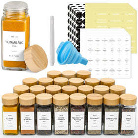 NETANY glass spice jars show contents clearly for quick cooking.