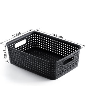NETANY ventilated design baskets on pantry shelf promote airflow and organization