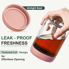 NETANY airtight lid seals tightly for spill-free storage on the go.