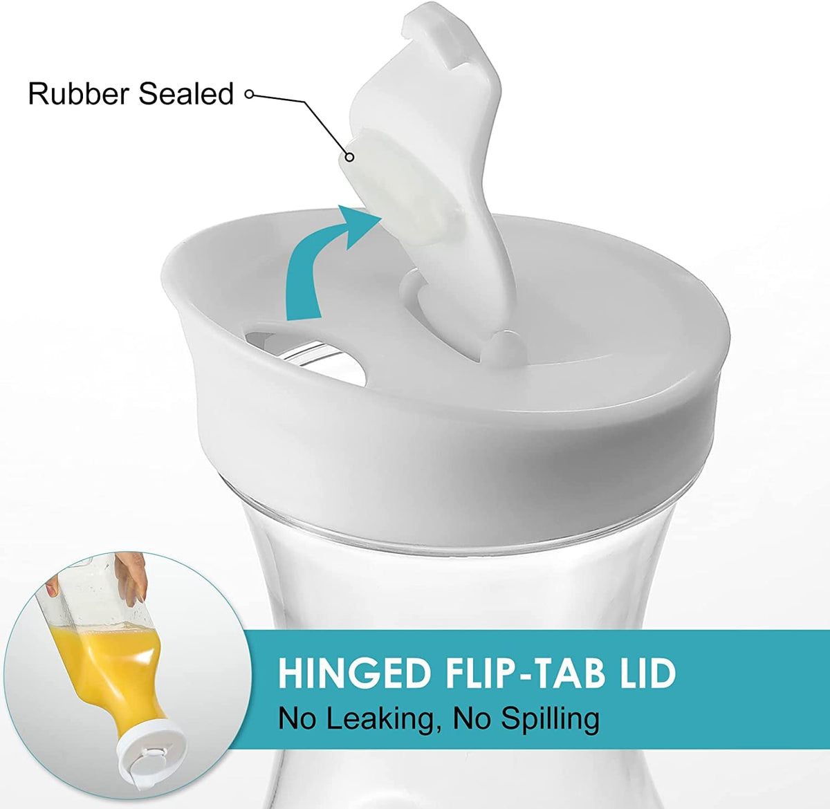 NETANY carafe in fridge with 50 oz capacity for cold drinks.