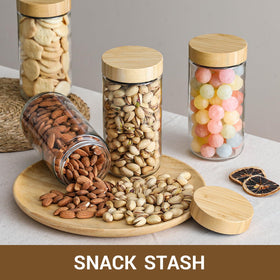 NETANY clear-glass containers provide a view to monitor freshness at a glance.