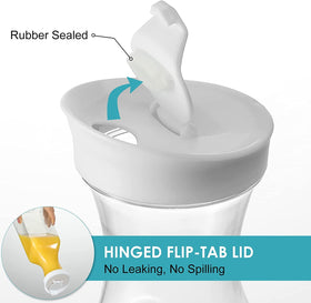 NETANY removable flip lid with seal ensures spill-free serving.