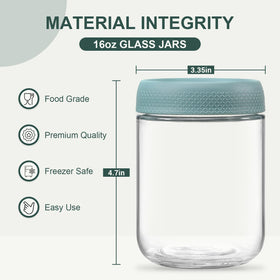 NETANY wide mouth jars shown for easy filling and cleaning.