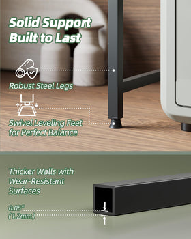 NETEL extendable length and height fits most microwaves for a tailored setup.