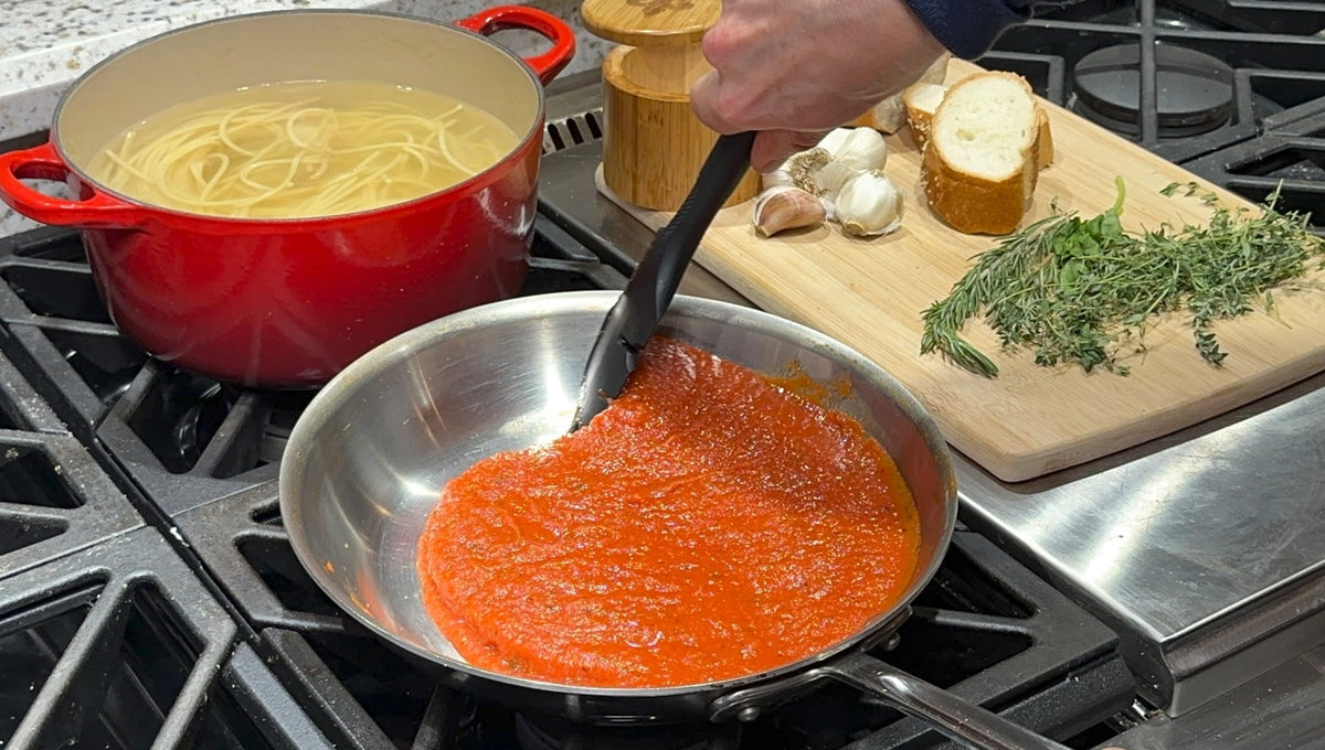 New Metro Design Spatula ONE dishwasher-safe, heat-resistant silicone for versatile use