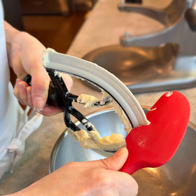 New Metro Design Spatula ONE heat-resistance silicone withstands high temp cooking.