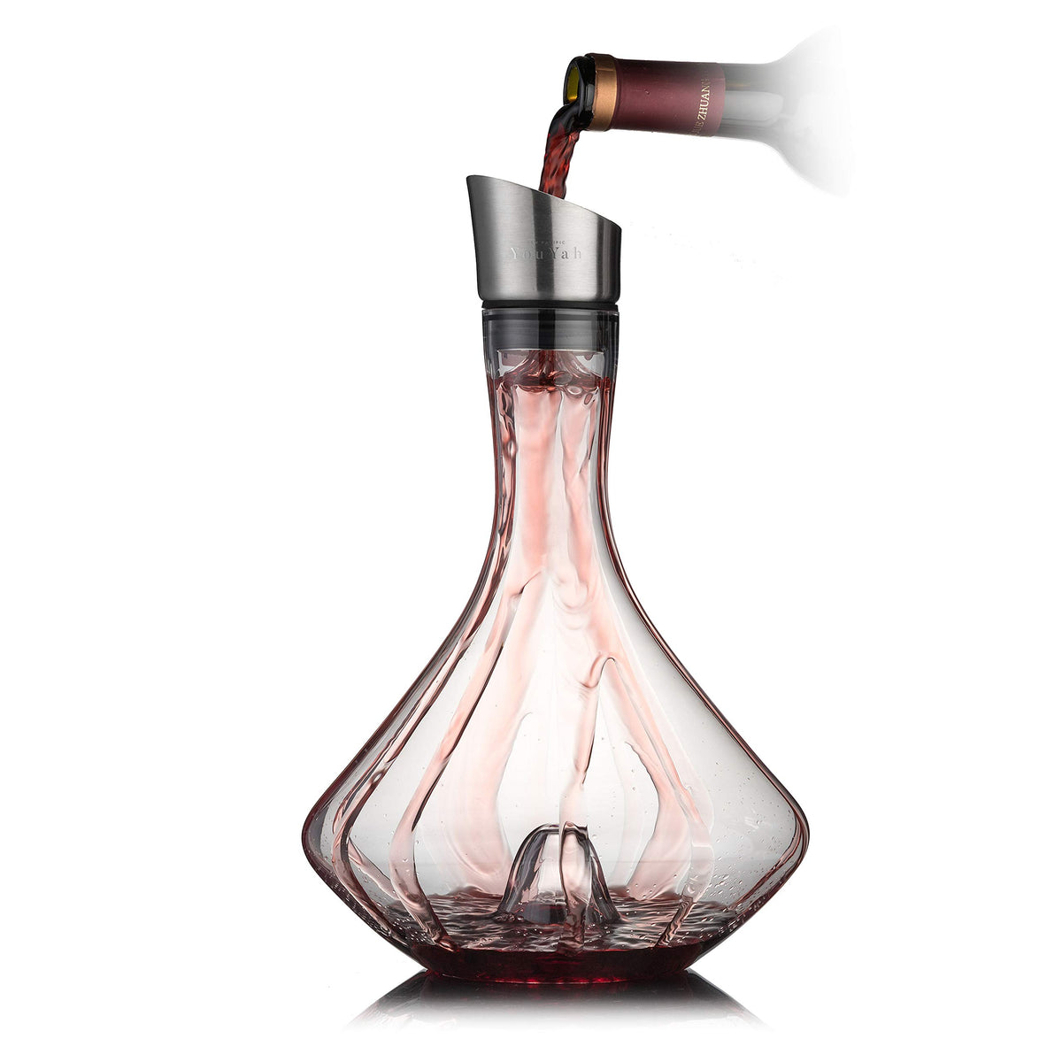 NEW PACIFIC YOUYAH YouYah groove base helps prevent spills while pouring.
