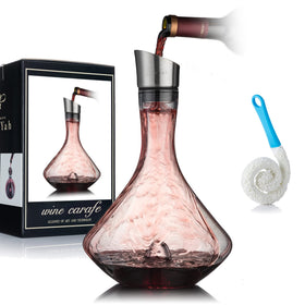 NEW PACIFIC YOUYAH YouYah wine decanter with waterfall pour for rapid aeration.