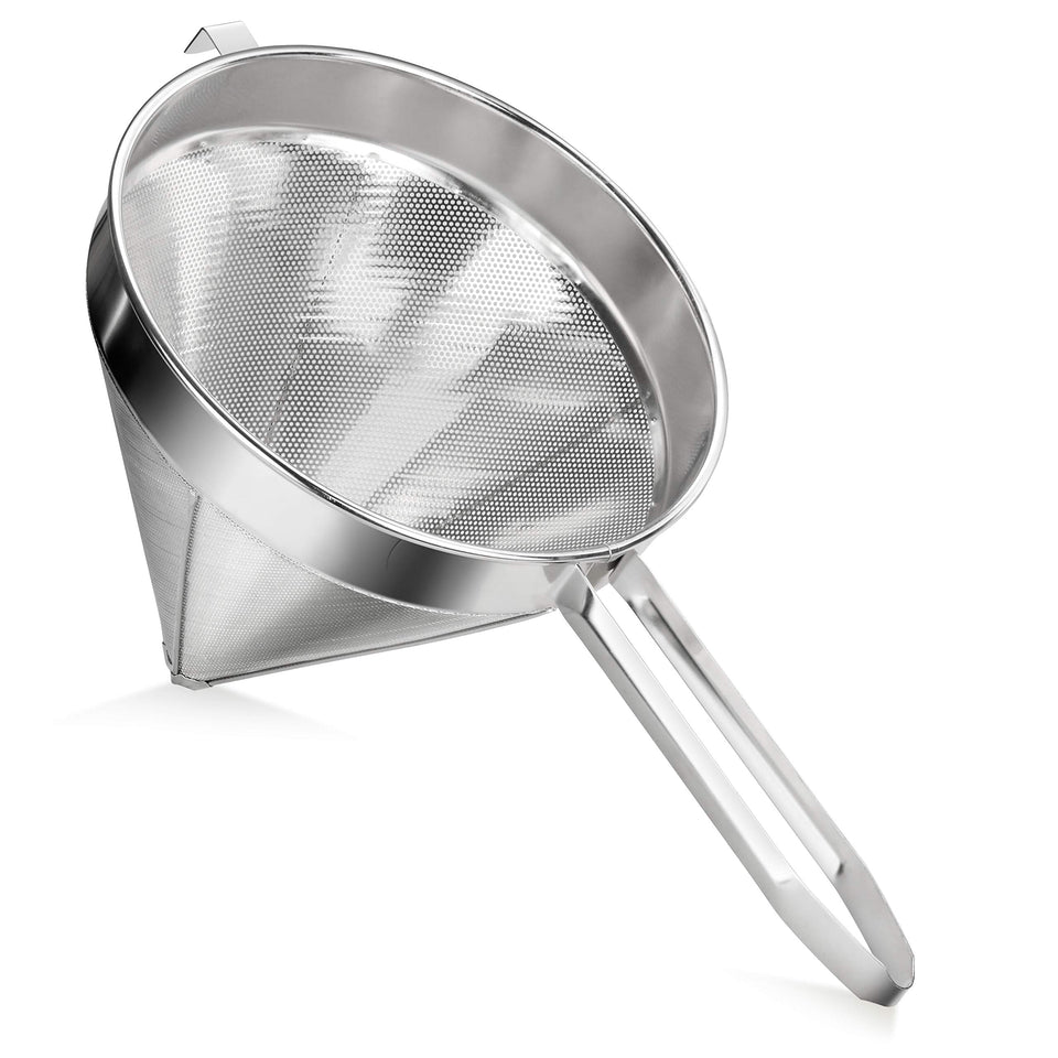 New Star 34257 china cap strainer with fine mesh for smooth sauces.