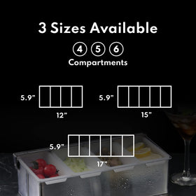 New Star 48032 includes five plastic pint inserts for versatile storage.