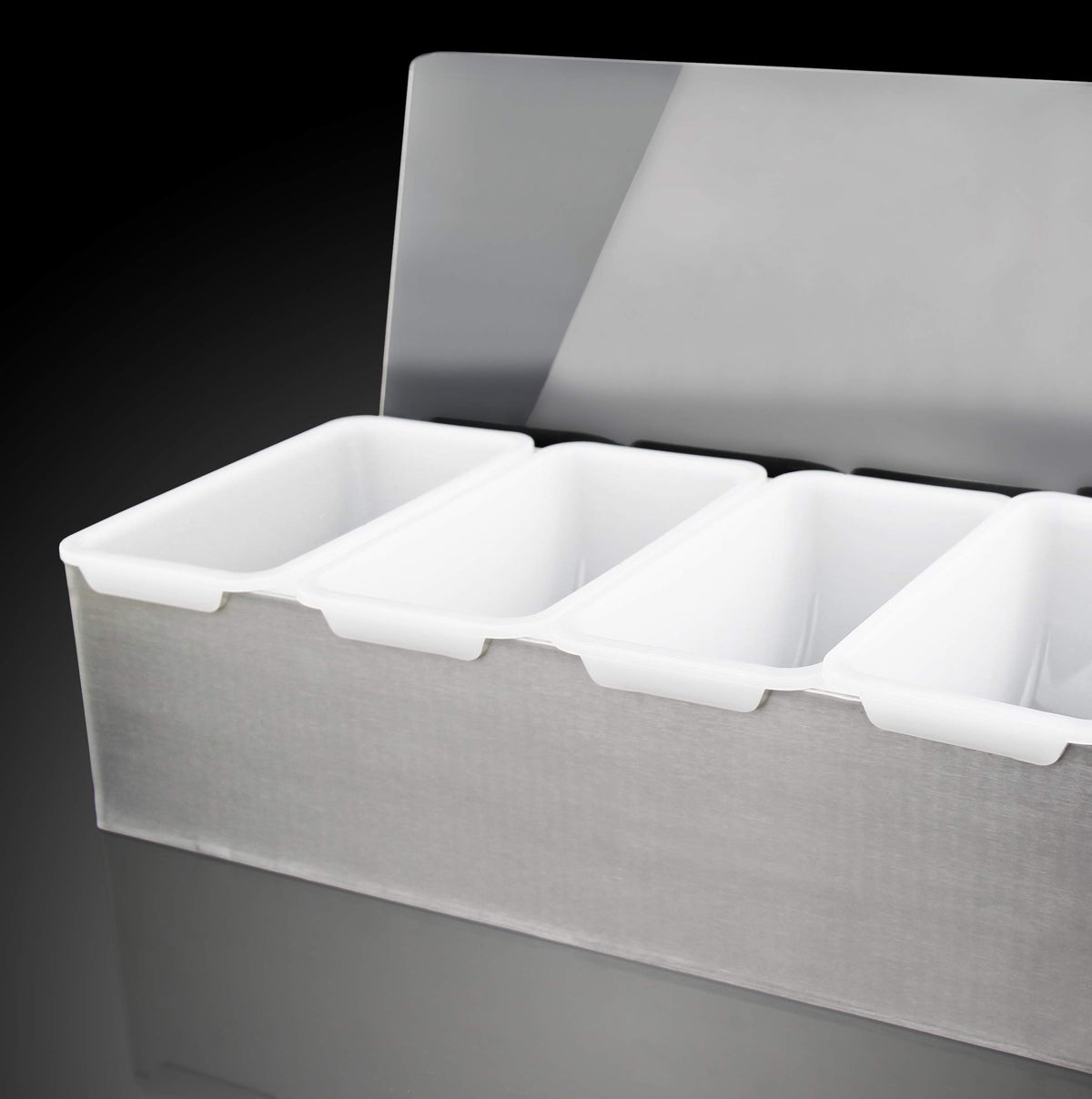 New Star 48049 six-compartment design keeps garnishes and condiments neatly separated