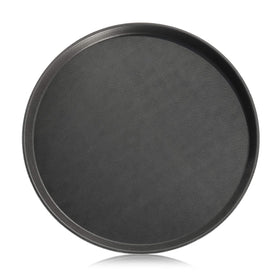 New Star Foodservice non-slip tray top view in black for stable service.