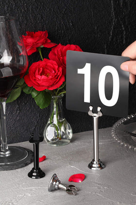 New Star Foodservice silver finish complements wedding, banquet, and restaurant decor.