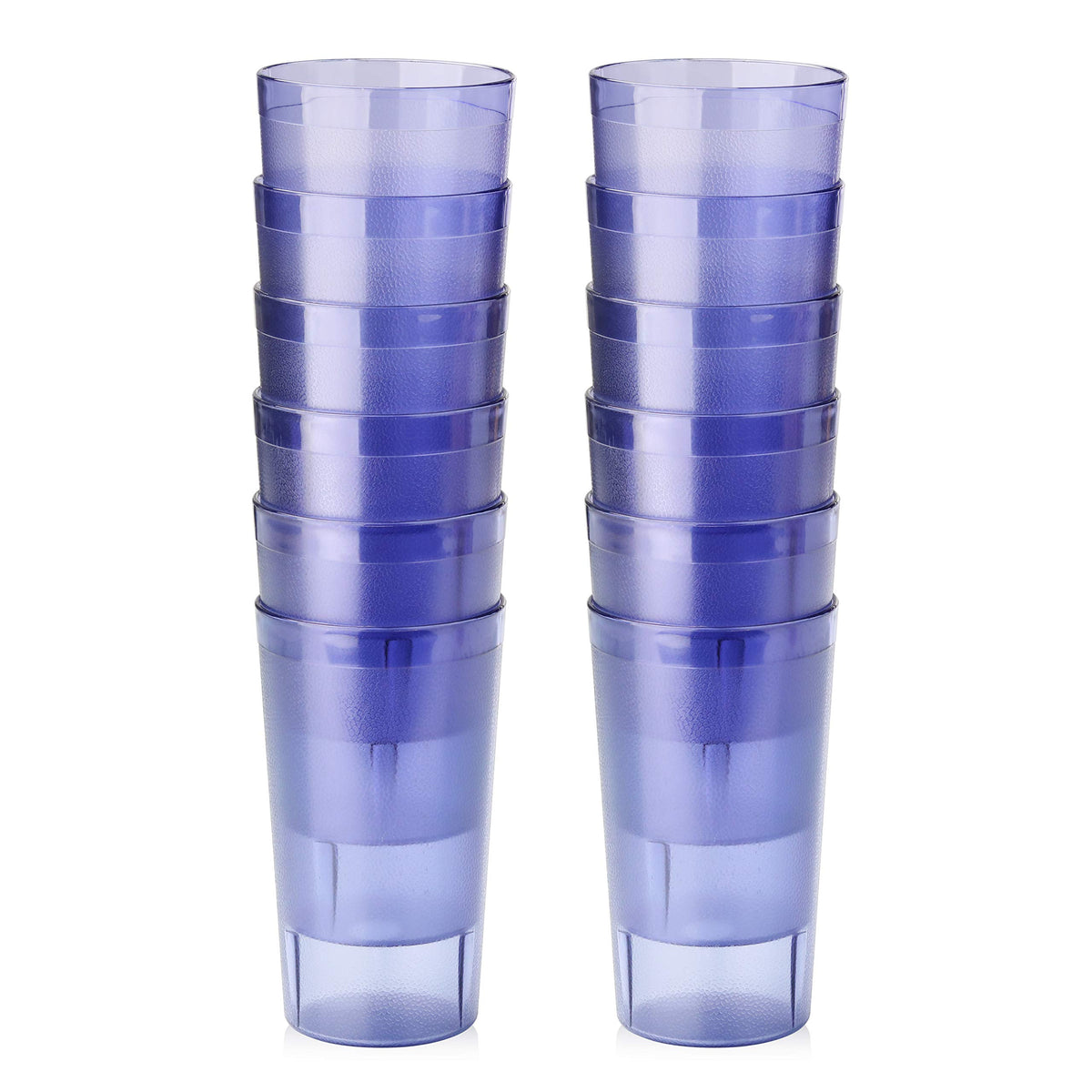 New Star Foodservice blue 12 oz polycarbonate tumbler for durable restaurant service