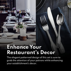 Polished tabletop appearance enhances presentable service at events