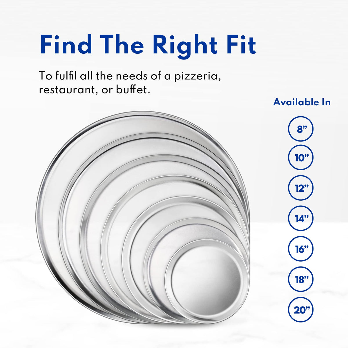 New Star Foodservice 12inch pans ideal for pizzerias and catering operations