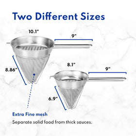 New Star Bouillon Strainer 8-Inch professional-grade tool for clear stocks.