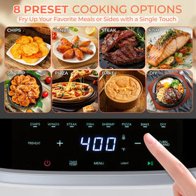NEWBULIG Air Fryer compact size fits apartments and dorm rooms