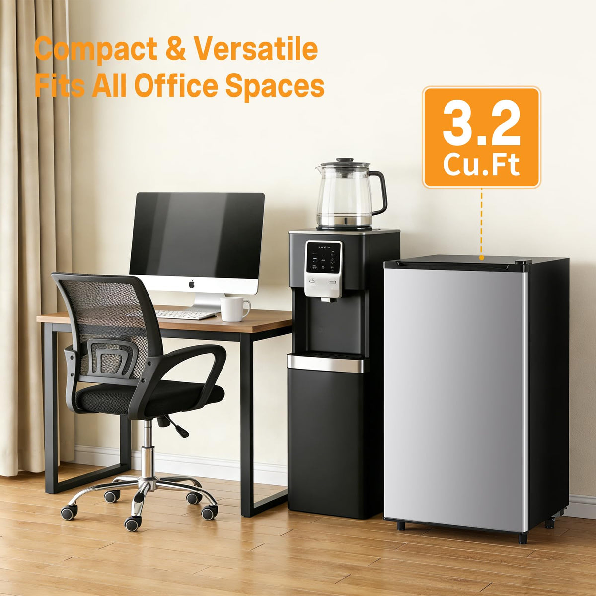 NEWBULIG fridge operates quietly to support focused work or study.