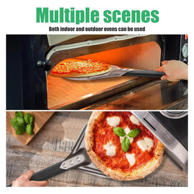 Newmeto pizza turning peel ideal for both indoor and outdoor ovens.
