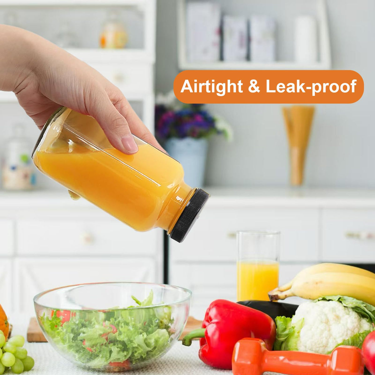 Leak-proof cap on NEWMIAO bottle keeps liquids sealed.