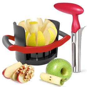Newness Apple Slicer 5.12-inch large, cuts apples quickly and evenly.