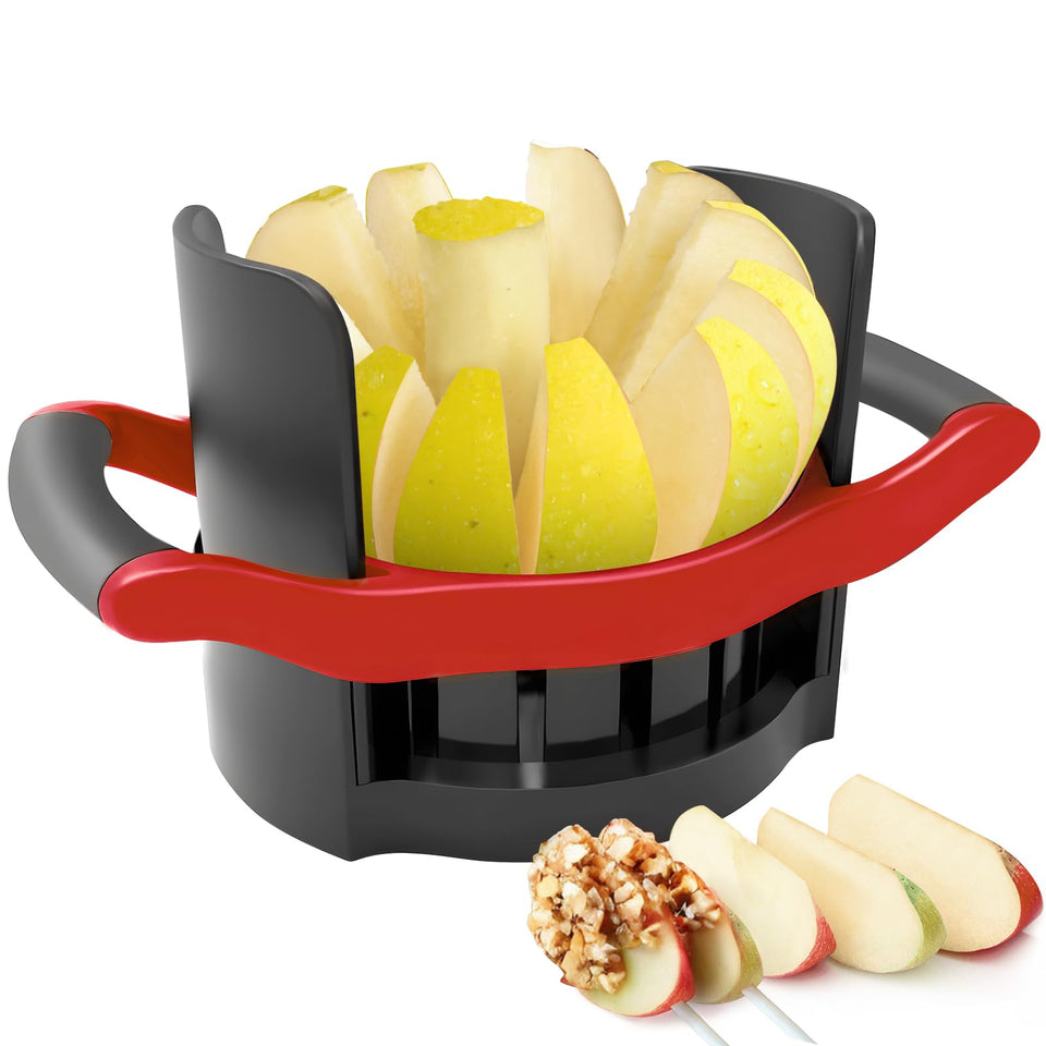 Newness Apple Slicer 5.12-inch large, cuts apples quickly and evenly.