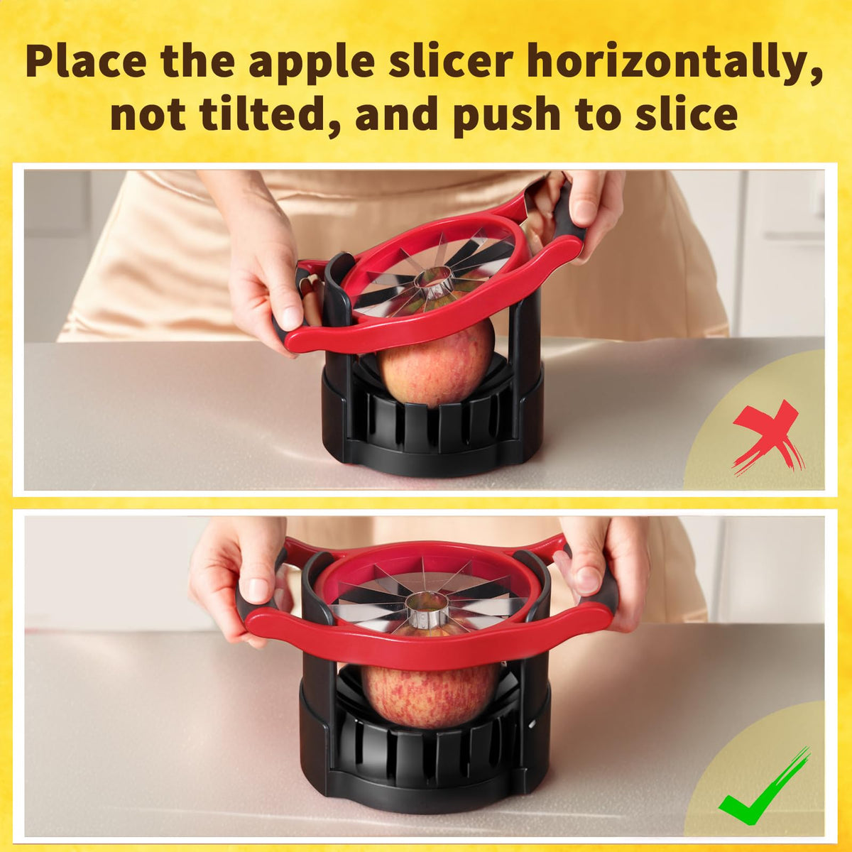 Newness Apple Slicer Dishwasher-Safe for easy cleanup after fruit prep.