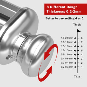 NEWSETS pasta sheet roller creates smooth sheets for lasagna and pasta