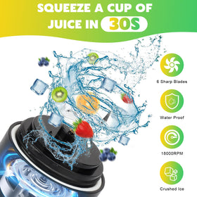 NexaEase insulated sleeve keeps drinks cold and protects the blender during travel.