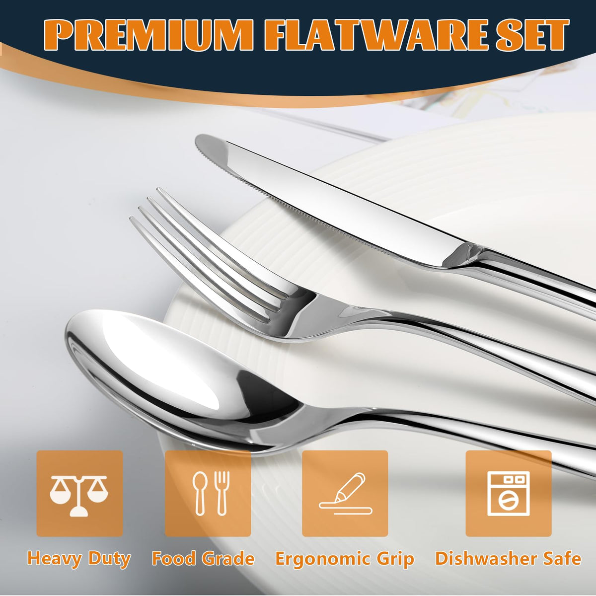 Nice Kitchen dishwasher-safe flatware simplifies cleanup after meals.