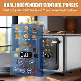 Nicebay WHALL toaster digital timer display during operation