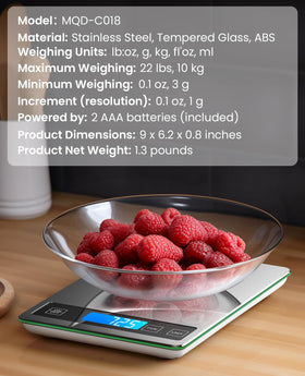 Nicewell Food Scale storage hook keeps the scale neatly tucked away